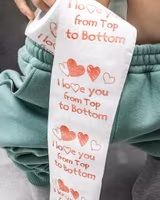 Toalettpapper "I love you"