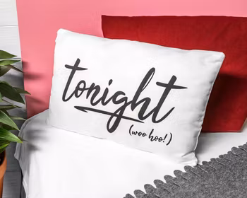 "Inatt, Inte inatt" - kudde