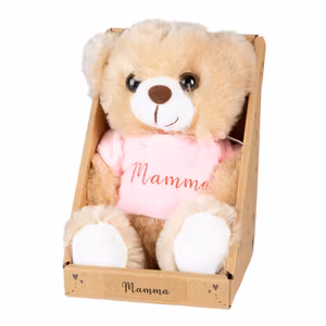 Nalle med t-shirt "Mamma"