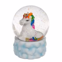 "Snöglob" Glitter Enhörning