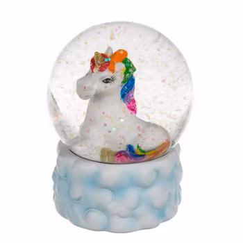 "Snöglob" Glitter Enhörning