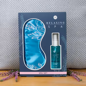 Spa presentset ögonmask och kuddspray