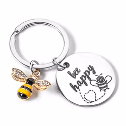Nyckelring Bee Happy