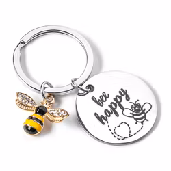 Nyckelring Bee Happy