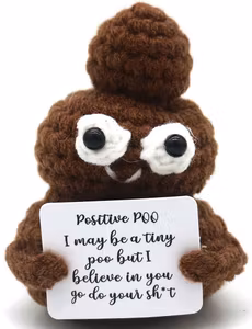 Positiv bajskorv (virkad)