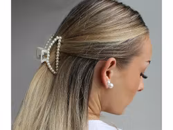 Hårklämma i pärlemorsfärg