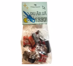 Personligt godis - Hallon & saltlakrits kolor 70gr