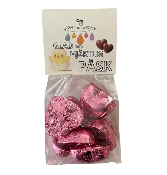 Glad Påsk Mjölkchokladhjärtan