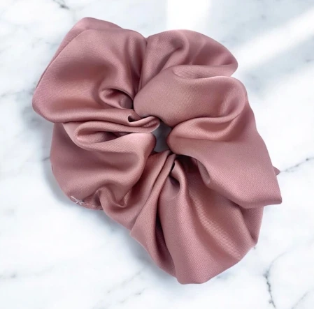 Scrunchie stor gammelrosa