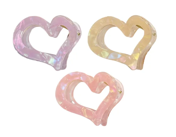 Hårklämma i hjärtform