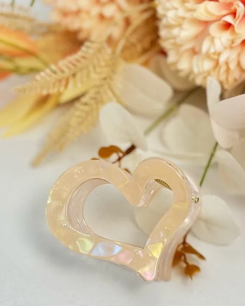 Hjerteformet hårspænde