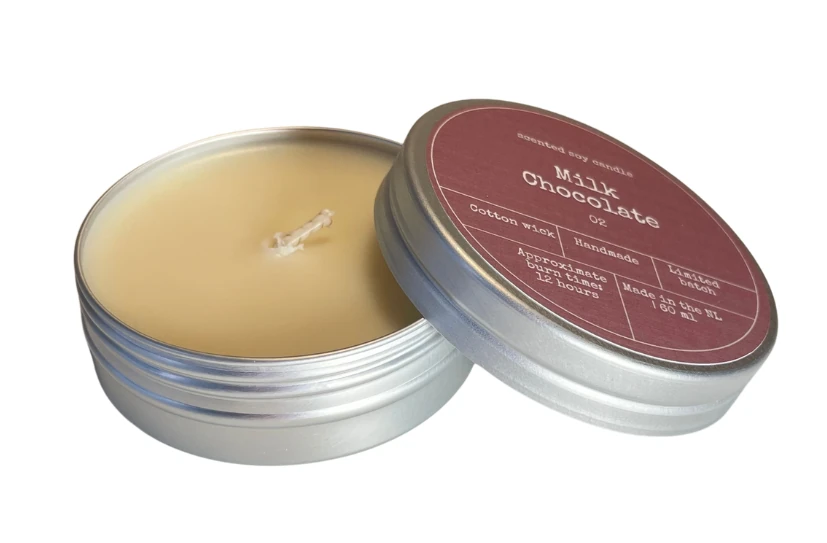Sojavaxljus i plåtburk - mjölkchoklad