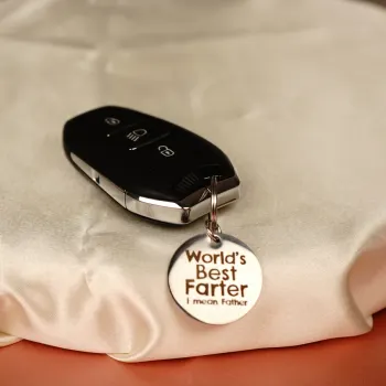 Worlds best farts keychain for dad