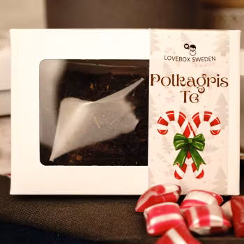 Julte med polkagrissmak
