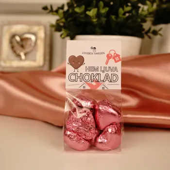 Hem ljuva Choklad Mjölkchokladhjärtan