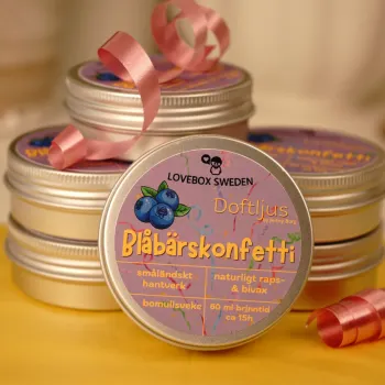 Doftljus Blåbärskonfetti svensktillverkat
