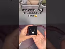 Halsketting met hartvormige parelmoer afwerking