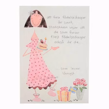 Enkelkort Att fira födelsedagar...