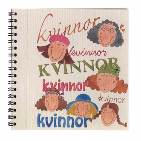 Vykortsalbum Kvinnor kan