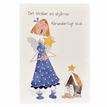 Julkort Det strålar en stjärna