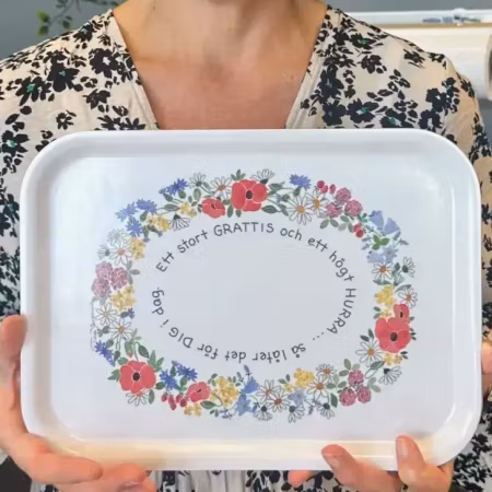 Frukostbricka Grattis