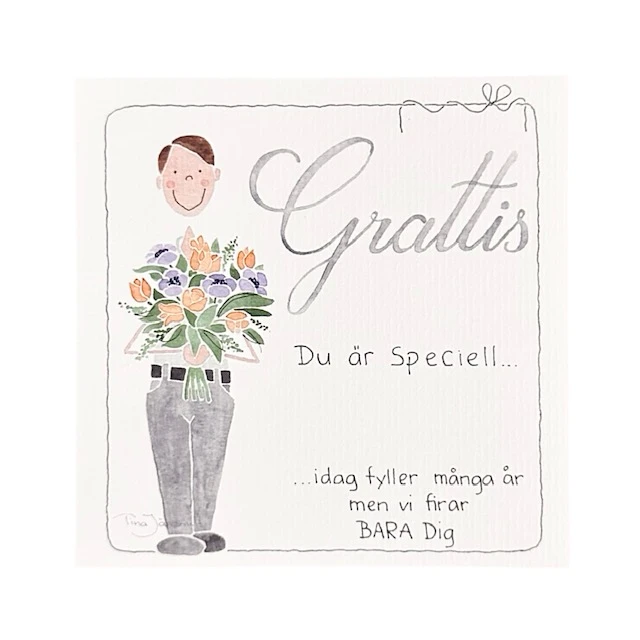 Dubbelkort med kuvert, Du är speciell, man