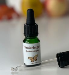 Vlinderhagens Gartnerdråper med ringblomst, nyperose, jojoba og frankincense flaske 10ml/50ml