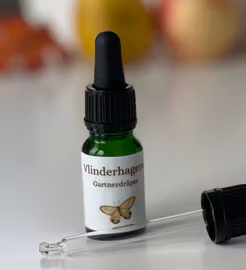 Vlinderhagens Gartnerdråper med ringblomst, nyperose, jojoba og frankincense flaske 10ml/50ml
