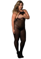 Åpen cup halter bodystocking