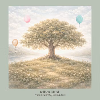 Balloon Island – Storybook Art Print