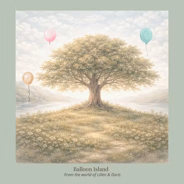 Balloon Island – Storybook Art Print