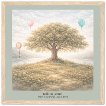 Balloon Island – Storybook Art Print