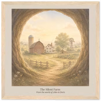 The Silent Farm – Storybook Art Print