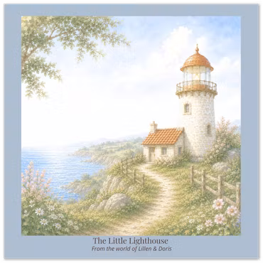 The Little Lighthouse - Storybook Art Print