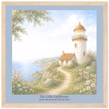 The Little Lighthouse - Storybook Art Print