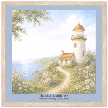 The Little Lighthouse - Storybook Art Print