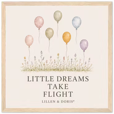 Balloon Meadow – Little Dreams Take Flight Poster
