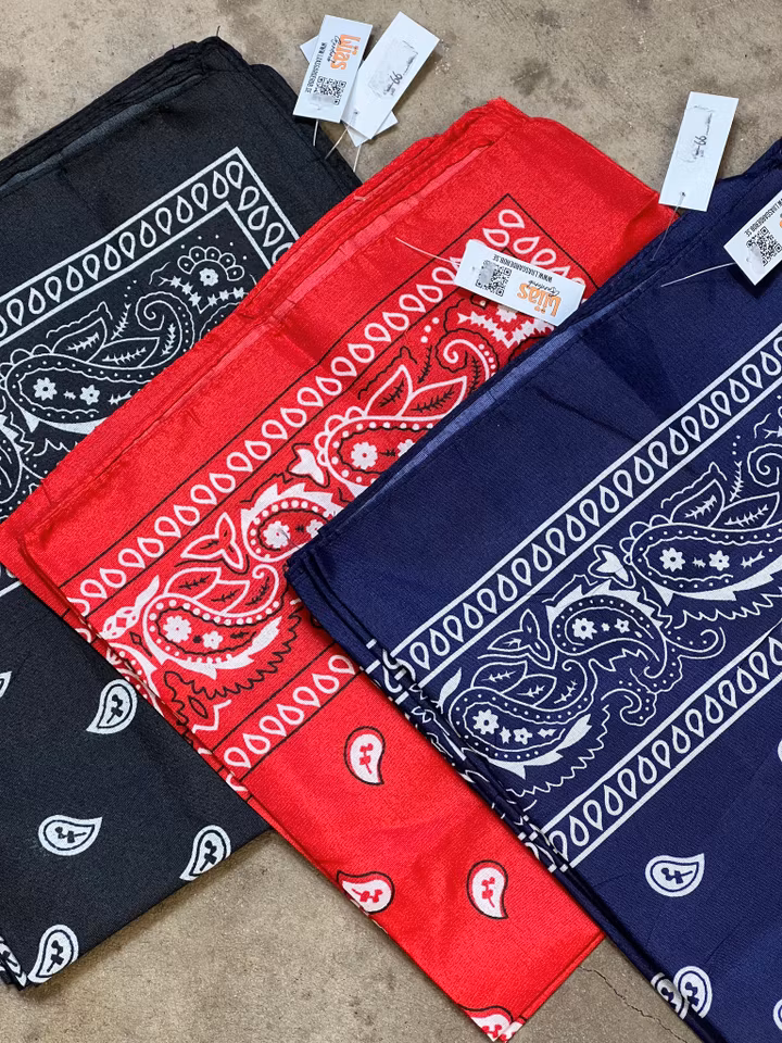 Snusnärduk/skarf clasic paisley Orange - Liias Garderob