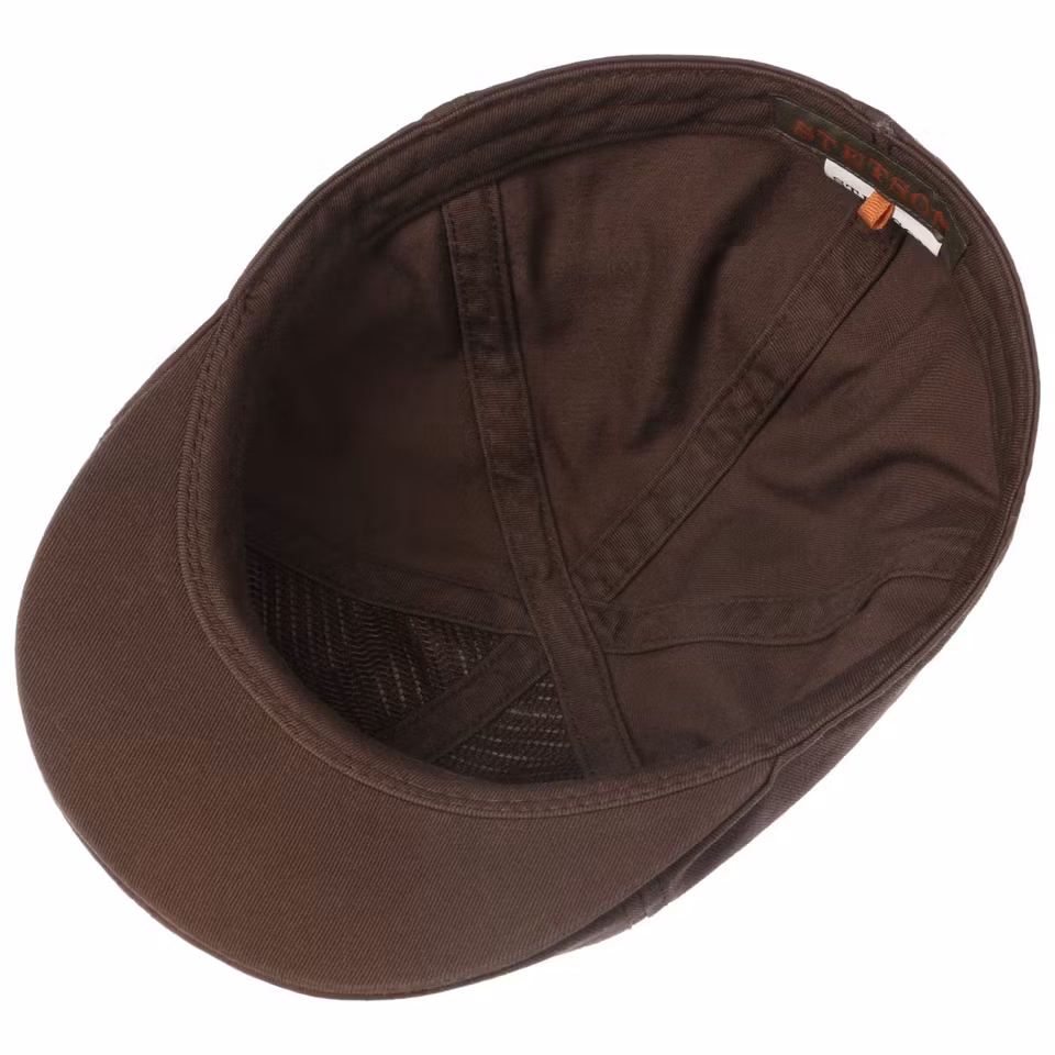 Texas Sun Protection Flat Cap Dark Brown - Stetson