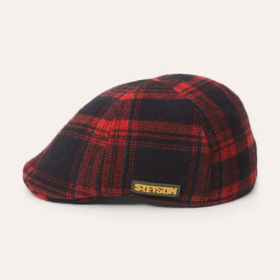 Texas Virgin Shadow Plaid Check Red/Black - Stetson