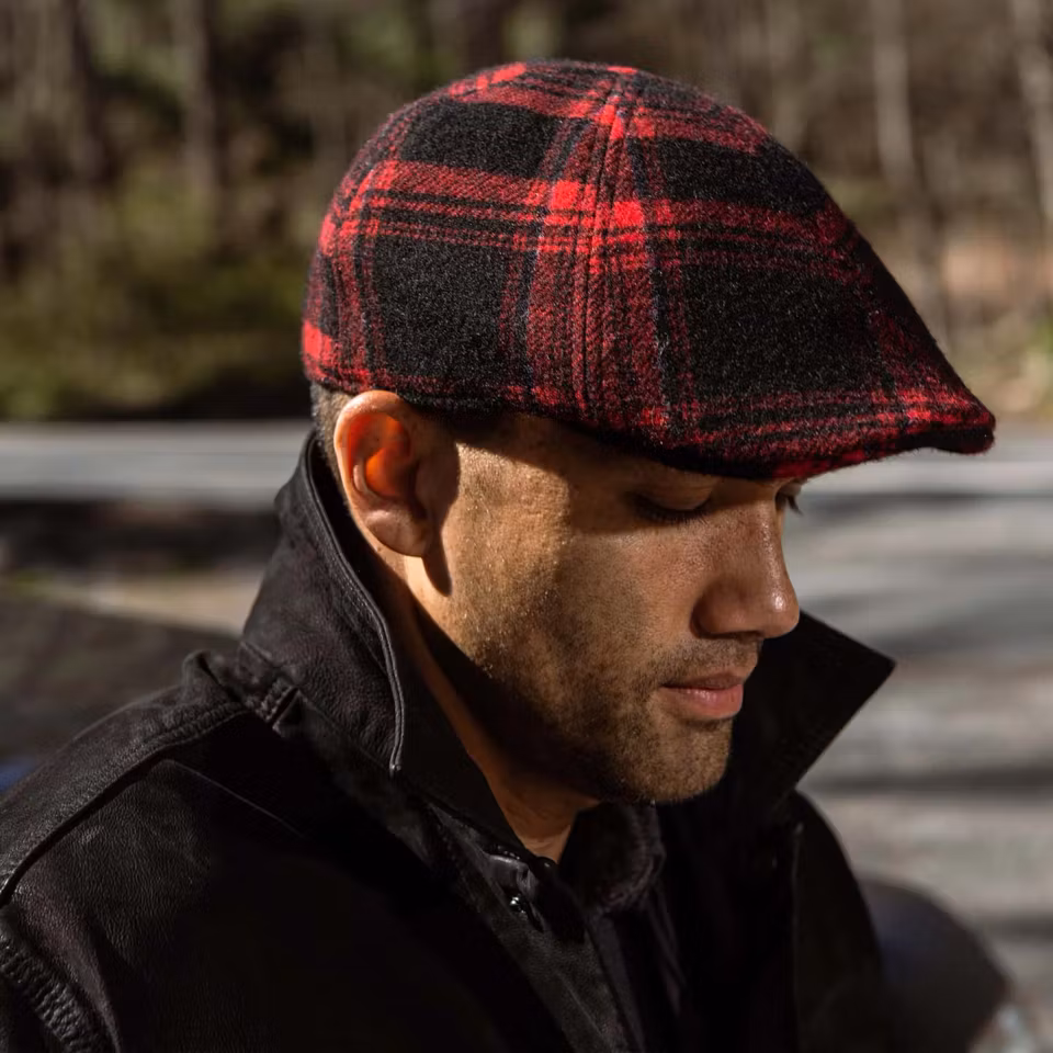 Texas Virgin Shadow Plaid Check Red/Black - Stetson