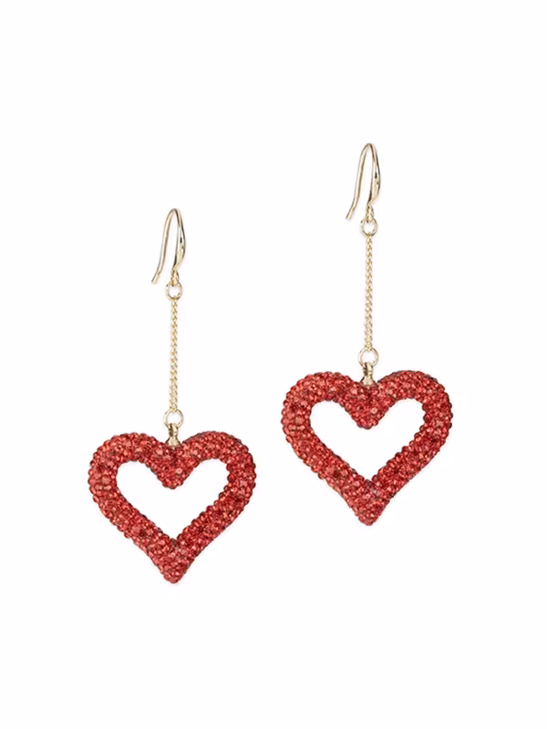 Örhänge Heart Rhine Röd - PFG