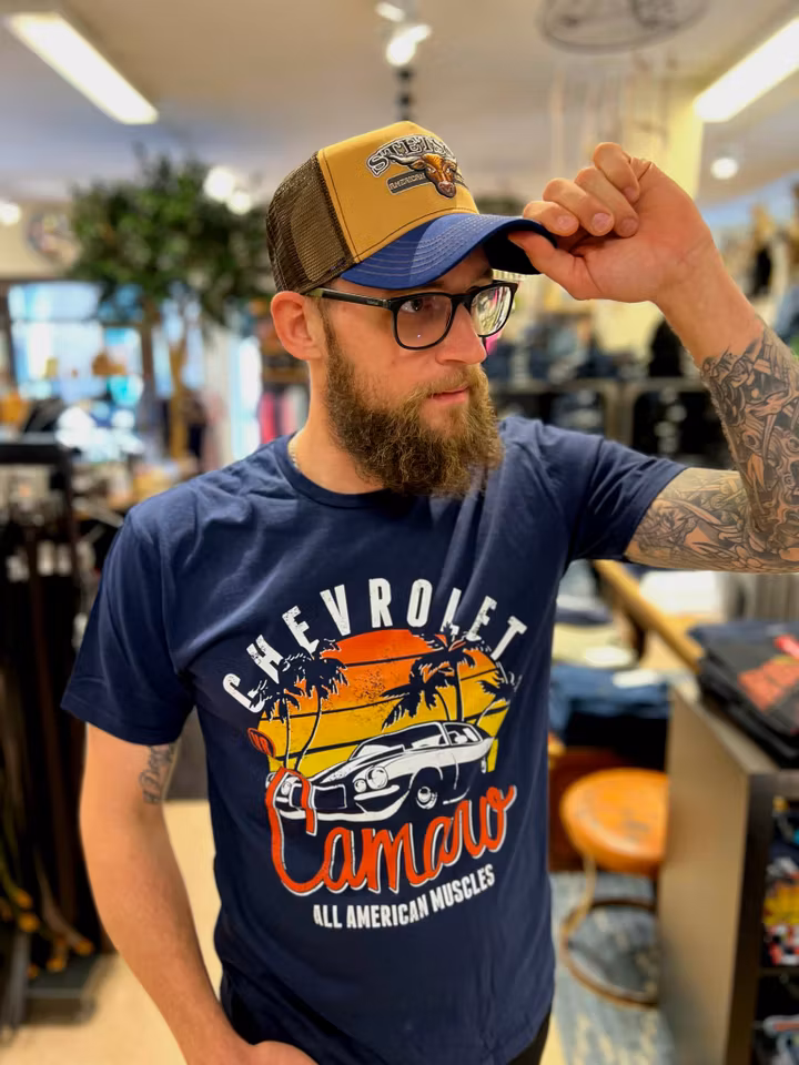 T-shirt Chevrolet Camaro Sunset Navy- hybris
