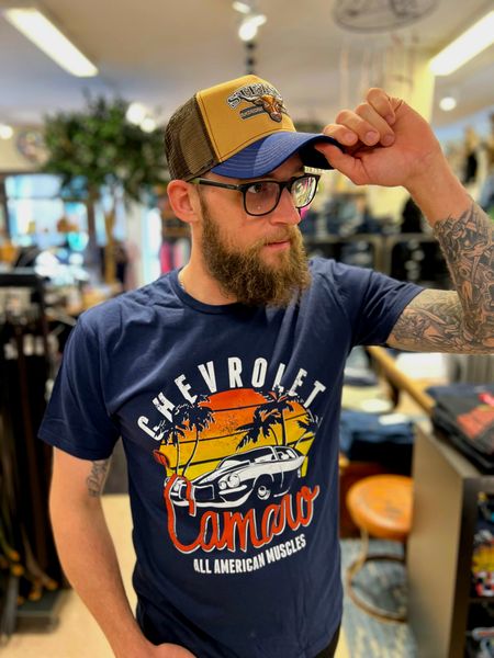 T-shirt Chevrolet Camaro Sunset Navy- hybris