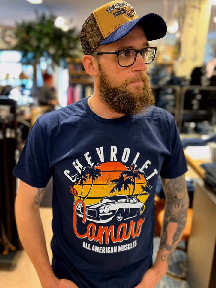 T-shirt Chevrolet Camaro Sunset Navy- hybris