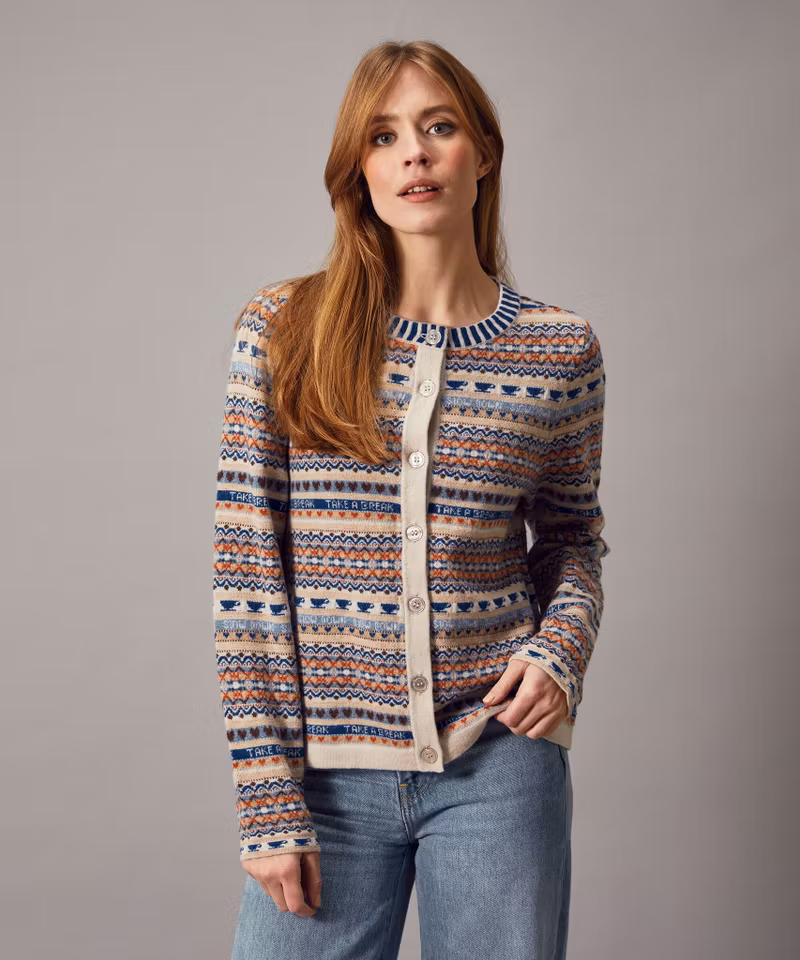 Cardigan ANNALISA beige - Jumperfabriken