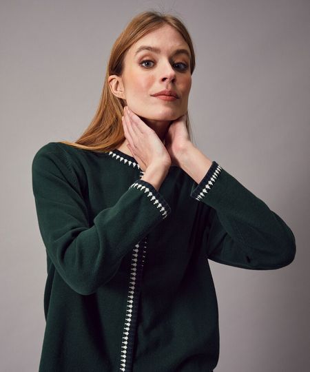 Cardigan INGALILL DarkGreen - Jumperfabriken