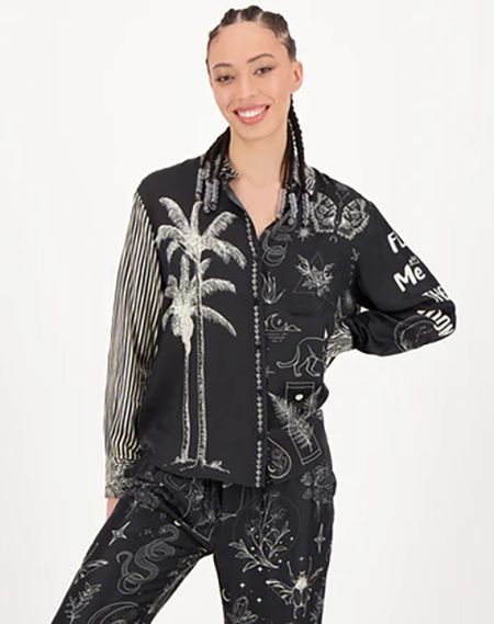 Skjorta Isabel Printed Black Magic - Me369