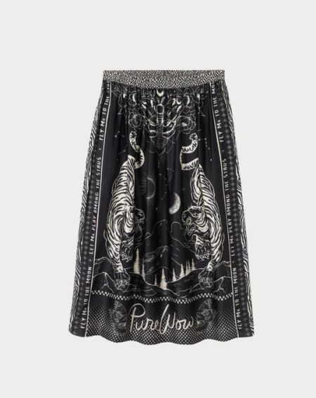 Kjol Vanessa Printed Midi Magic - Me369