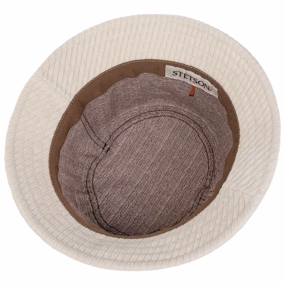 Bucket Hats Jersey manchester Cream White - Stetson